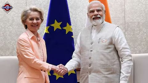 European Commission President Ursula von der Leyen and PM Modi.