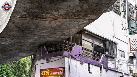 Nagpur flyover slicing through balcony