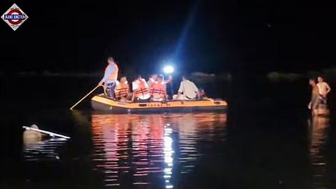 11 dead as tractor-trolley with Durga idol plunges into pond in Madhya Pradesh.