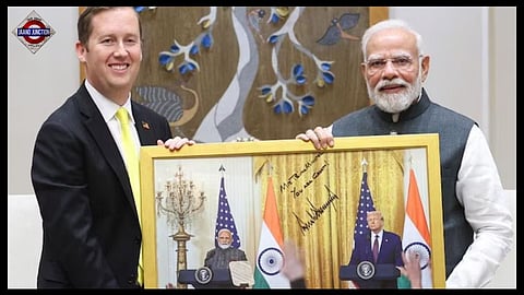 US Ambassador-designate Sergio Gor meeting Prime Minister Narendra Modi.