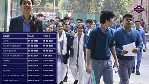 CBSE 2026 Board Exam final date sheet released, exams starting February 17