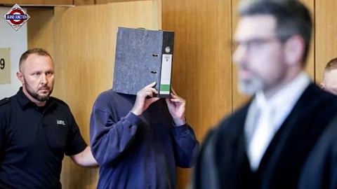 A male nurse (face hidden) killed 10 patients between December 2023 and May 2024 in a hospital in Wuerselen, Germany.