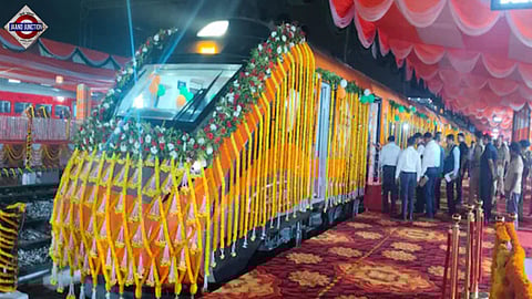 PM Modi flagged off four new Vande Bharat trains.