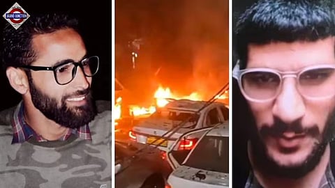 Aamir Rashid (Left) played a crucial role in helping suicide bomber Dr Umar Un Nabi (Right)