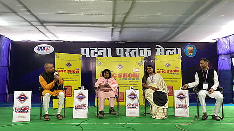 Jaano Junction hosted a special live podcast titled “Jaano Junction Citizen Townhall: Innovation for Change” at Patna Book Fair 2025