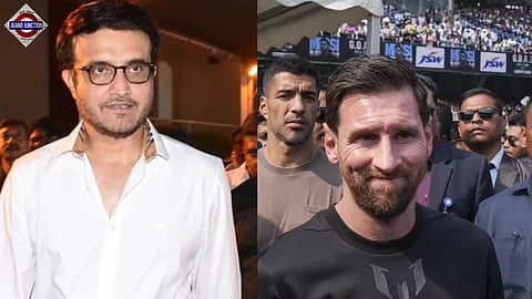 Sourav Ganguly attended Lionel Messi's event at Salt Lake Stadium on Saturday.
