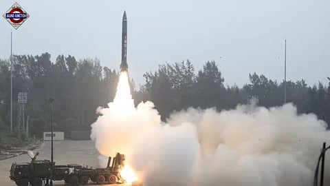 The Pralay missile is a solid propellant quasi-ballistic missile known for its high precision and state-of-the-art guidance and navigation systems.