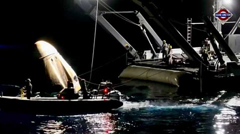 Nasa completes 1st medical evacuation from space, all four astronauts return safely