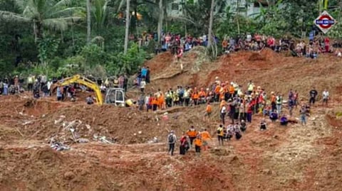 At least 8 killed after landslide strikes Indonesia's Java, several missing