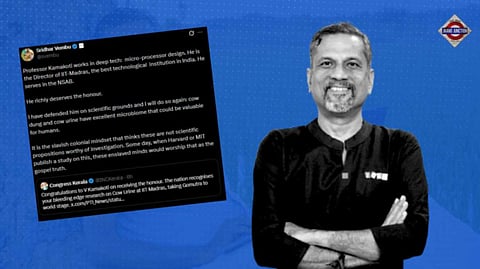 A 'Cow Urine Research' Dare To Zoho Founder Sridhar Vembu After IIT Head Gets Padma Shri