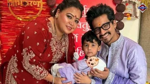 Bharti Singh and Haarsh Limbachiyaa Name Second Son Yashveer at Namkaran Ceremony; See photos, family moments & fan reactions