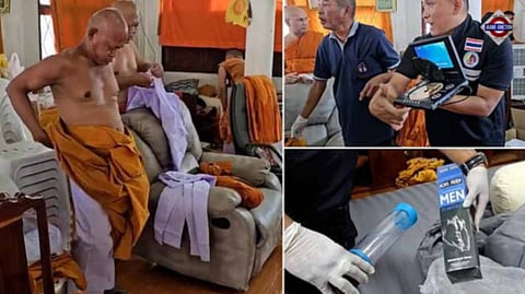 Monks held with porn, sex toys and prostitute list at Thai temple