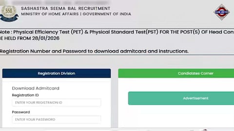 SSB HC Admit Card 2026 (OUT) Live: Physical Efficiency, Standard Tests On Feb 9