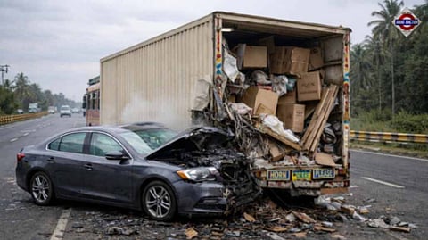 5 killed as car rams trailer on Kota-Jaipur highway after driver dozes