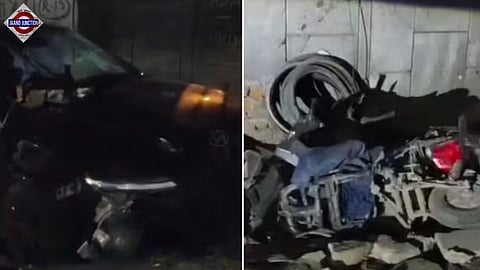 Police have launched an investigation and are examining CCTV footage to identify the driver.