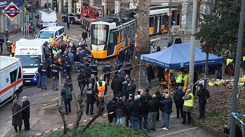 2 killed, 40 injured after tram veers off track