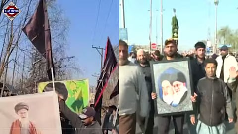 Protests Erupt In Jammu & Kashmir Over Khamenei's Death
