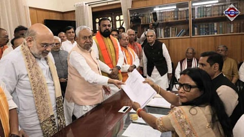 Nitish Kumar, Along With Nitin Nabin, Files Rajya Sabha Nomination Amid Bihar CM Buzz