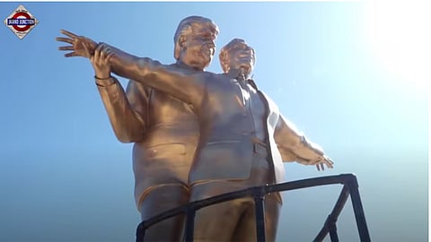 'Titanic'-themed Trump-Epstein statue appears in DC