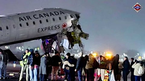 Air Canada Plane Collides With Firetruck At New York's LaGuardia Airport, Injuries Reported