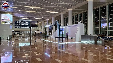 A view of the newly constructed Noida International Airport.
