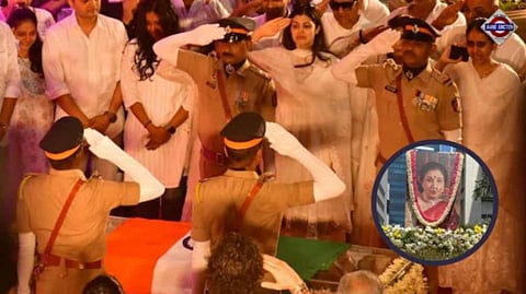 India Says Teary Goodbye To Asha Bhosle With A Tricolour-Draped Farewell