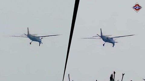 Private jet crashes into hillside in c, smoke and flames seen at spot