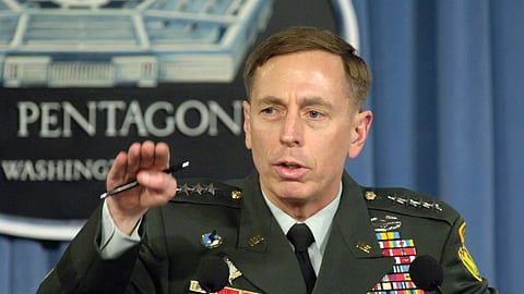 Former Central Command chief David H Petraeus