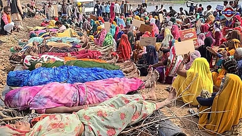 Ken-Betwa project: Tribal women stage pyre protest in protest against displacement