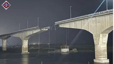 33-metre slab of Bihar's Vikramshila Setu plunges into Ganges river
