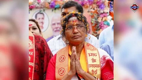 R.G. Kar victim’s mother and BJP candidate Ratna Debnath leads from Panihati