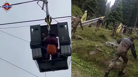 Hundreds of tourists rescued after Gulmarg cable car stopped mid-air in J&K