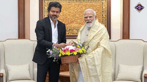 Tamil Nadu CM Vijay Meets PM Modi In Maiden Delhi Visit, Pushes For Mekedatu Issue Resolution