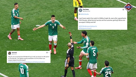 Indian fans hit by broadcast glitches on Fifa World Cup Day 1