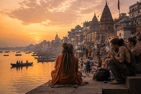 Beneath Kashi's tourism boom lies a quieter crisis — a rising drug-tourist culture misusing Shiva's image. A citizen essay on what Varanasi risks losing.