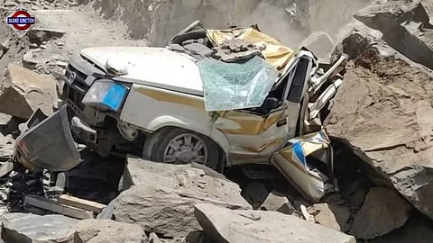 13 killed in Himachal’s Chamba after huge boulder hits moving Tata Sumo