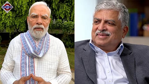 PM Narendra Modi, Infosys co-founder Nandan Nilekani