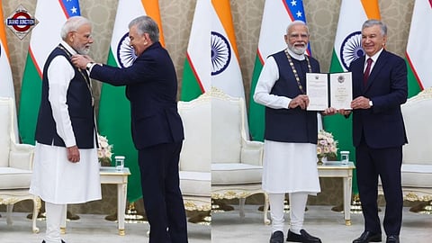 PM Modi receives Uzbekistan highest honour
