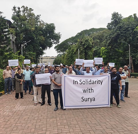 iit bombay faculties march in support of professor Doolla