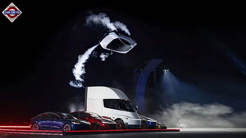 Elon Musk's Flying Tesla Stuns