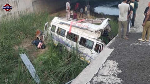 Eight passengers were killed as bus plunged into a ditch in Kota