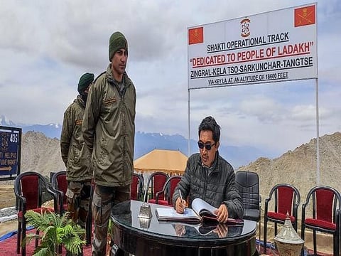 Ladakh MP inaugurates road constructed by Indian Army at 18600ft