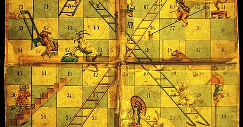 The game of Snakes & Ladders was created by the 13th century poet saint Gyandev