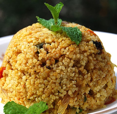 வரகு அரிசி காளான் பிரியாணி