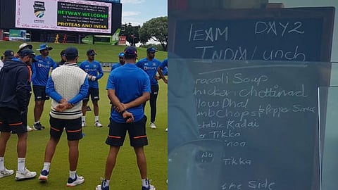 இந்திய கிரிக்கெட் வீரர்களின் லன்ச் மெனு:  இணையத்தில் வைரல் போட்டோஸ்!