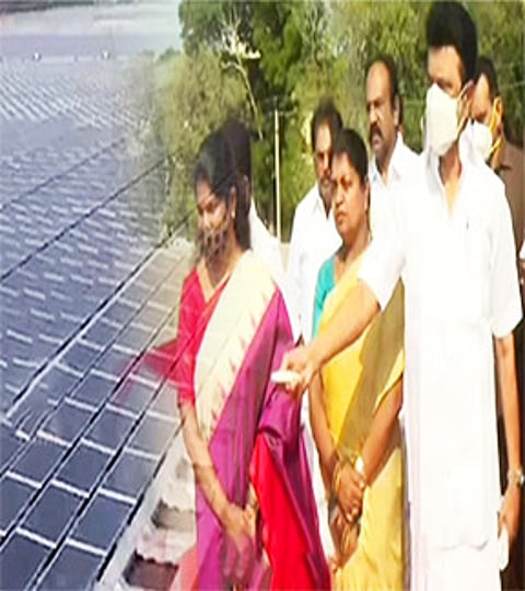 மிதக்கும் சூரிய மின்சக்தி நிலையம்; தூத்துக்குடியில் முதல்வர் ஸ்டாலின் திறந்து வைப்பு!