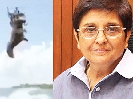 கிராஃபிக் காட்சியை உண்மை என நம்பும் கிரண் பேடி!