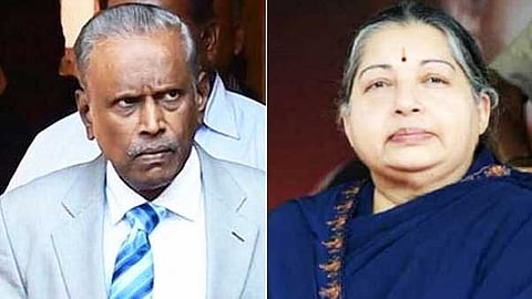 முன்னாள் நீதிபதி ஆறுமுகச்சாமி,முன்னாள் முதல்வர் ஜெயலலிதா