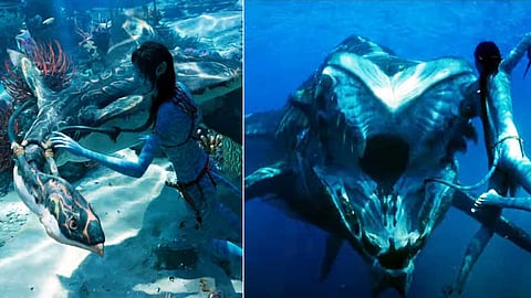 அட்டகாசமாக வெளியான புது ட்ரெய்லர்! ரசிகர்களை தண்ணீரில் நனைய வைத்த 'அவதார் 2'!