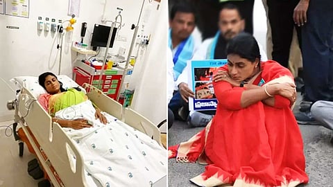 ஆந்திர முதல்வரின் சகோதரி ஒய்.எஸ்.ஷர்மிளா ஆஸ்பத்திரியில் அனுமதி!